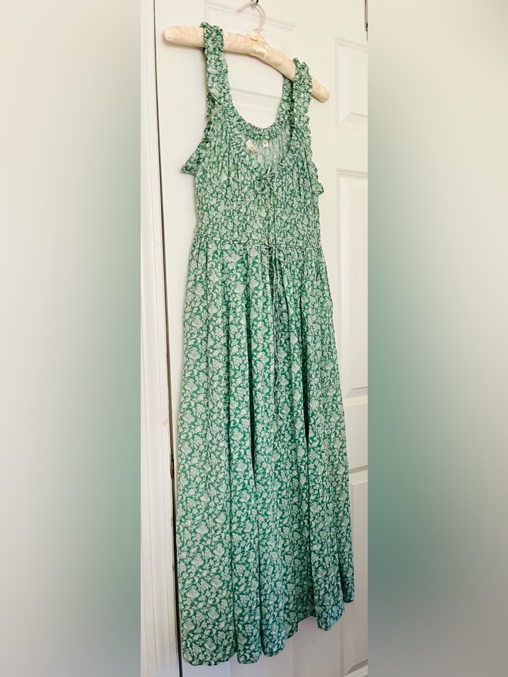 NWT Doen Emmaretta Peridot Tea Organic Cotton Dress in Peridot Tea Size Large